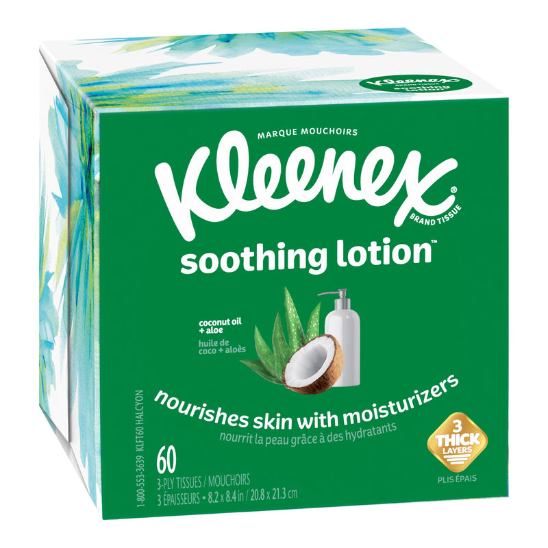 TISSUE, FACIAL KLEENEX W/LOTION UPRIGHT (60/PK 27PK/CS) (Facial Tissues) - Img 1