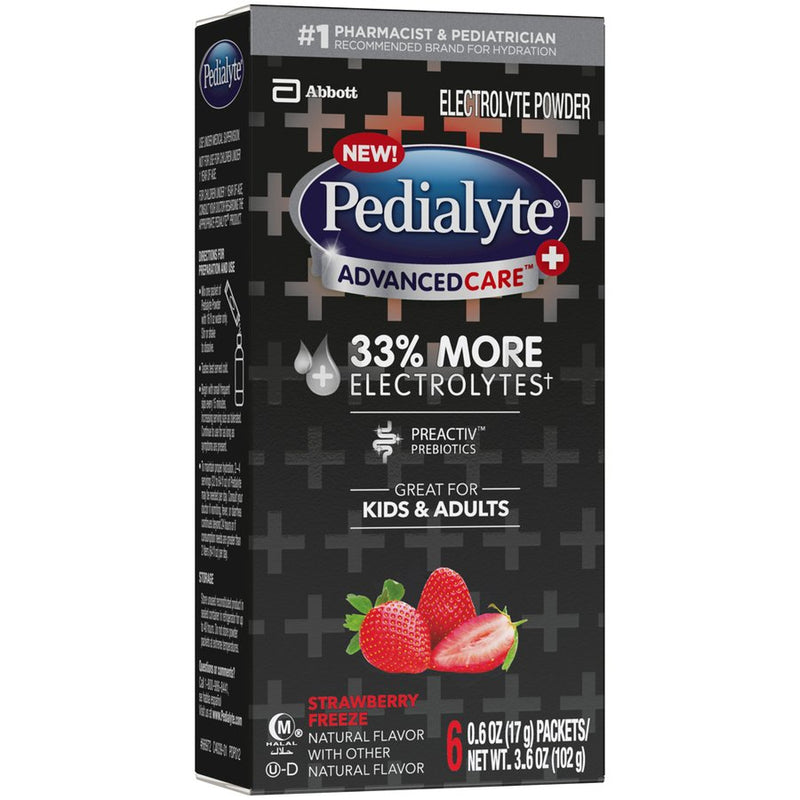 Pedialyte® AdvancedCare™ Plus Strawberry Pediatric Oral Electrolyte Solution, 1 Case of 36 () - Img 1