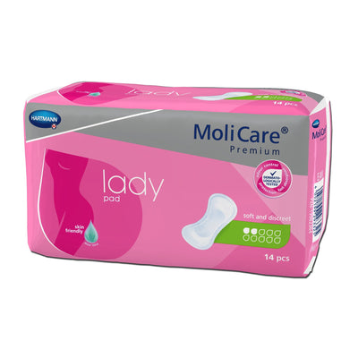 MoliCare® Premium Lady 2 Drop Bladder Control Pad, One Size Fits Most, 1 Case of 252 () - Img 1