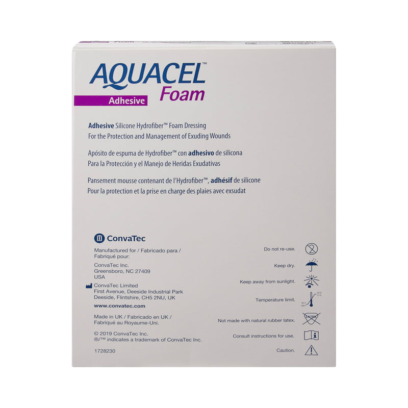 Aquacel® Silicone Adhesive with Border Silicone Foam Dressing, 7 x 8 Inch, 1 Each (Advanced Wound Care) - Img 3