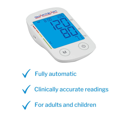 SmartHeart Blood Pressure Monitor with Automatic Inflation, L/XL Cuffs, 1 Each (Blood Pressure) - Img 7