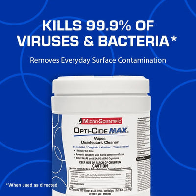 Opti-Cide® Max Surface Disinfectant Cleaner Wipes, 1 Carton (Cleaners and Disinfectants) - Img 7