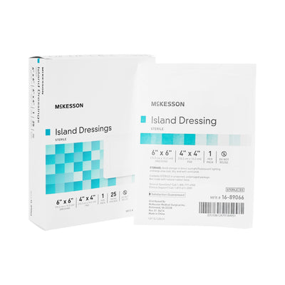 McKesson Adhesive Dressing, 6 x 6 Inch, 1 Box of 25 (General Wound Care) - Img 1