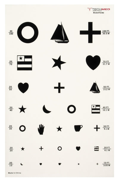 McKesson Eye Test Chart, 1 Each (Optometry) - Img 1