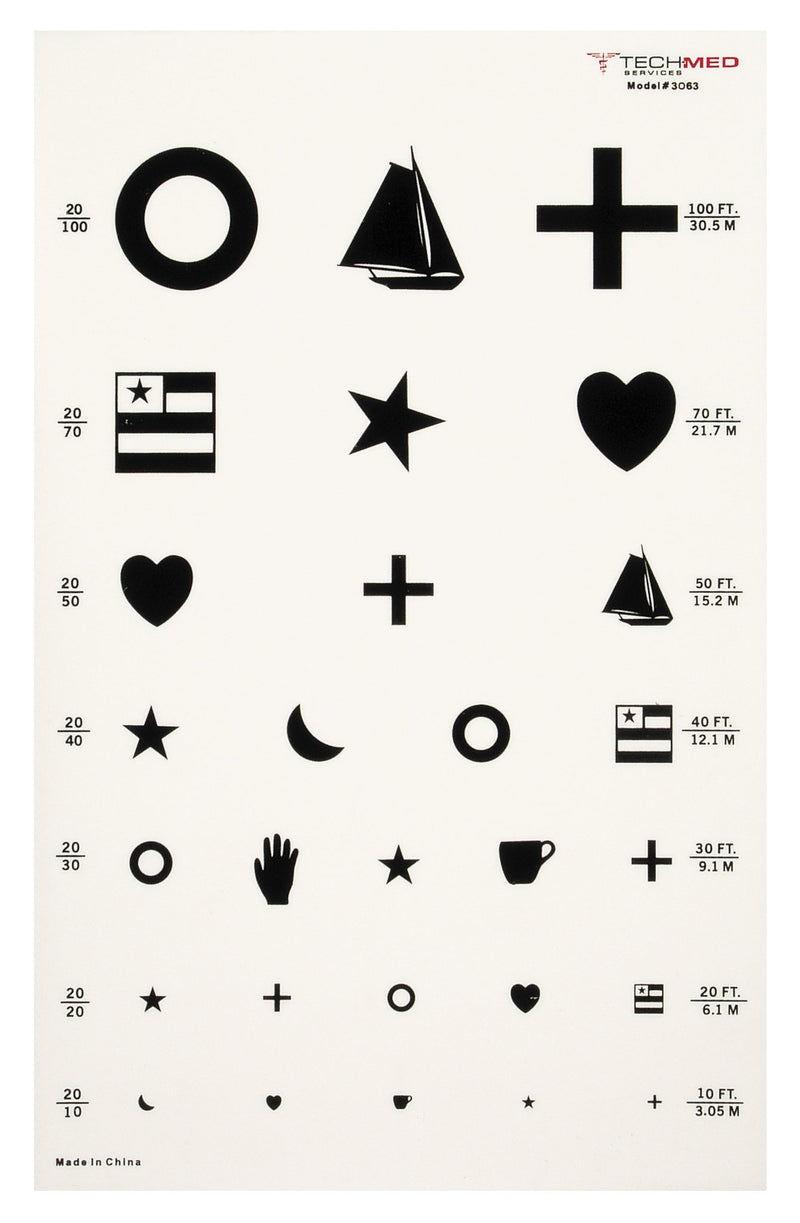 McKesson Eye Test Chart, 1 Each (Optometry) - Img 1