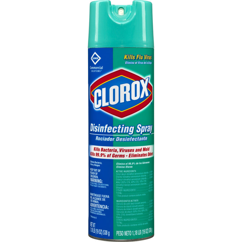 Clorox® Surface Disinfectant Spray, 19 oz Aerosol Can, 1 Case of 12 (Cleaners and Disinfectants) - Img 2