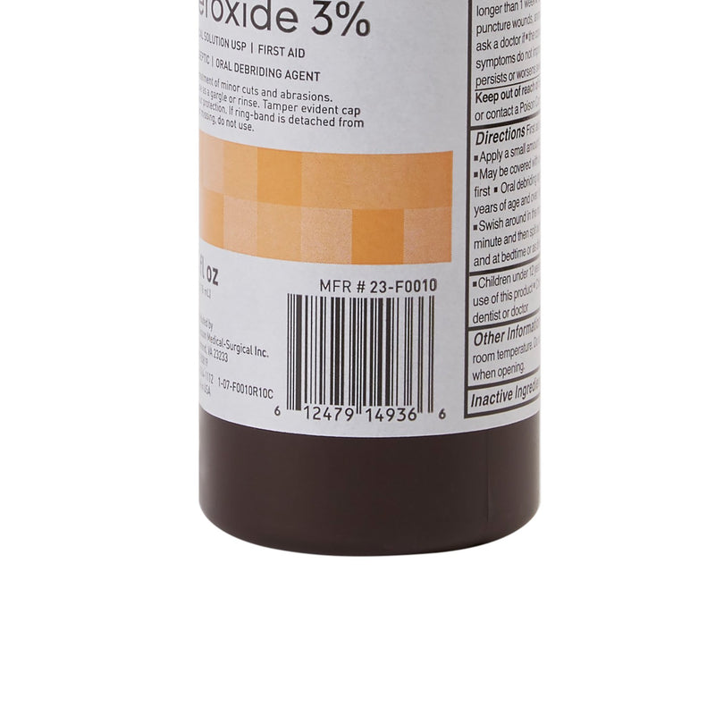 McKesson Hydrogen Peroxide Antiseptic, 4 oz. Bottle, 1 Case of 24 (Over the Counter) - Img 4