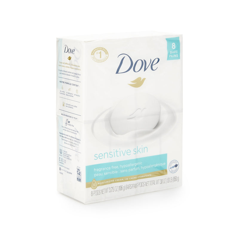 Dove® Sensitive Skin Soap, 1 Pack of 8 (Skin Care) - Img 4