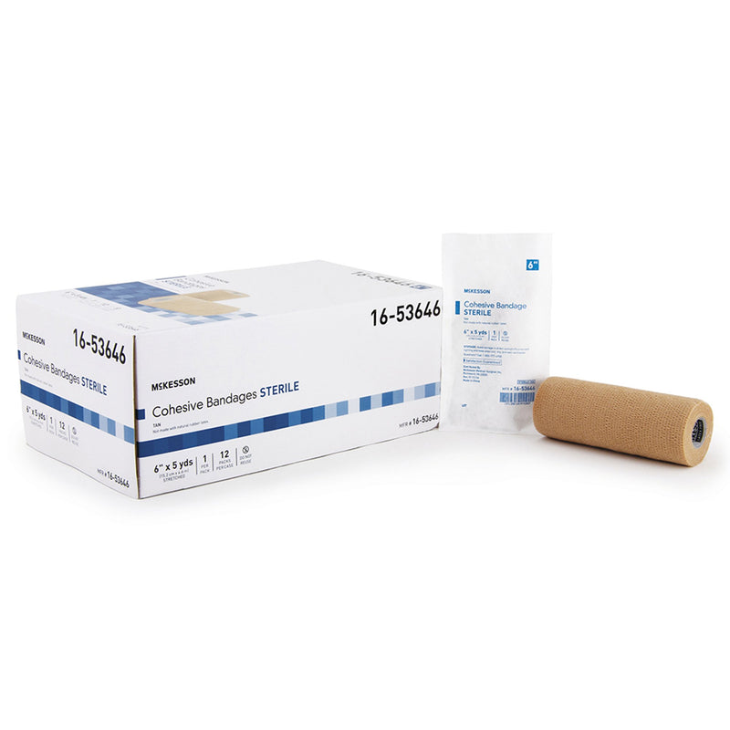 McKesson Self-adherent Closure Cohesive Bandage, 6 Inch x 5 Yard, 1 Case of 12 (General Wound Care) - Img 5