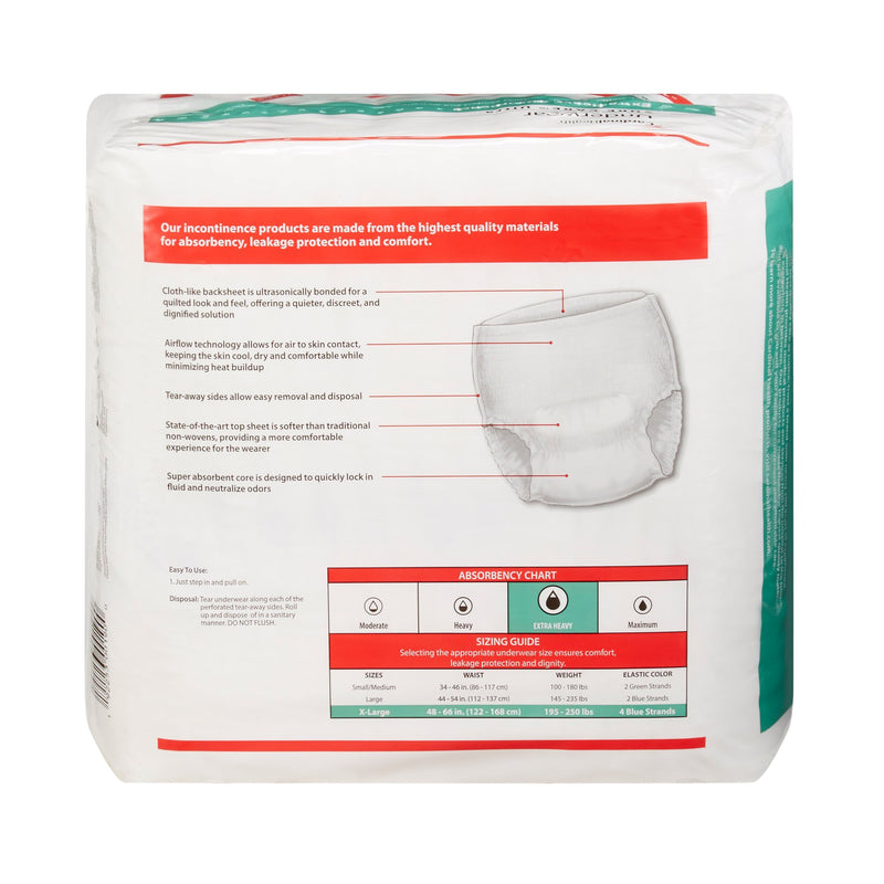 Sure Care™ Ultra Extra Heavy Absorbent Underwear, Extra Large, 1 Case of 56 () - Img 2