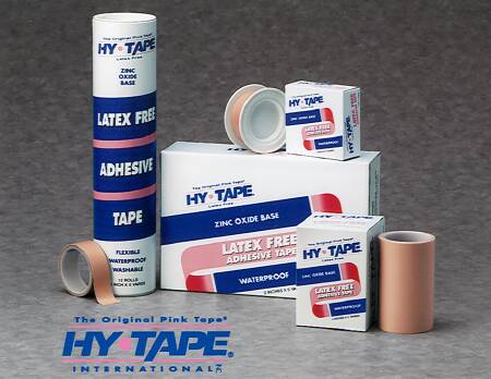 Hy-Tape® Zinc Oxide Adhesive Medical Tape, 1/2 Inch x 5 Yard, Pink, 1 Carton of 18 (General Wound Care) - Img 1