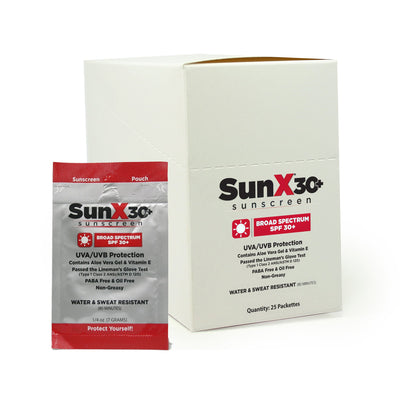 SunX® SPF 30+ Sunscreen with Dispenser Box, Individual Packet, 1 Case of 200 (Skin Care) - Img 1