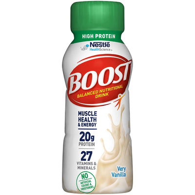 Boost® High Protein Vanilla Oral Supplement, 8 oz. Bottle, 1 Case of 24 (Nutritionals) - Img 1