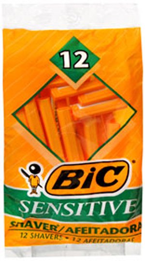 Bic® Sensitive Razor, 1 Pack of 12 (Hair Removal) - Img 1