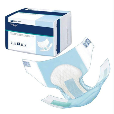 Wings™ Ultra Hook & Loop Quilted Extra Heavy Absorbency Incontinence Brief, Small, 1 Bag of 12 () - Img 1