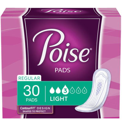 Poise Bladder Control Pads, Light Absorbency, Regular Length, 1 Case of 120 () - Img 5