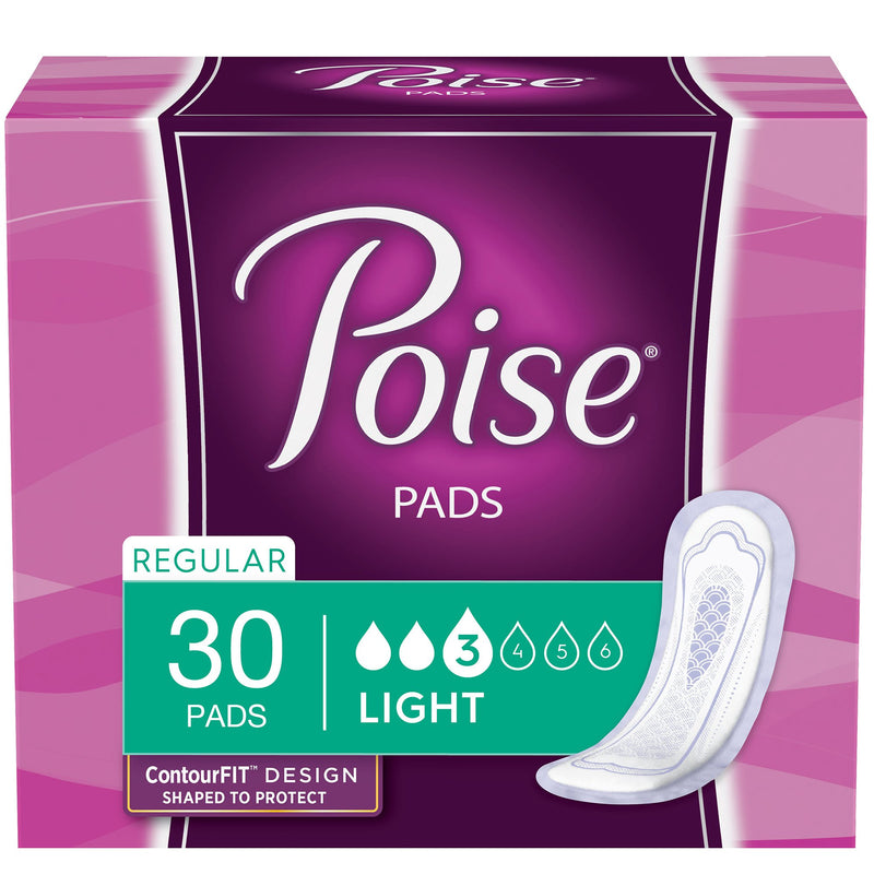 Poise Bladder Control Pads, Light Absorbency, Regular Length, 1 Case of 120 () - Img 5
