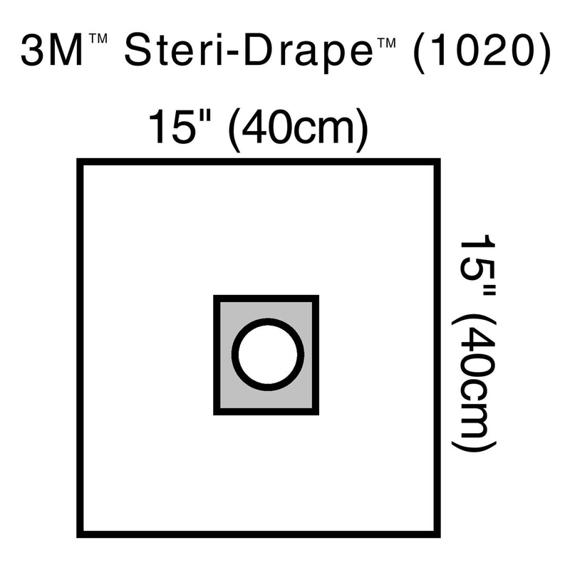 3M™ Steri-Drape™ Sterile Small EENT Drape, 15 x 15 Inch, 1 Each (Procedure Drapes and Sheets) - Img 1