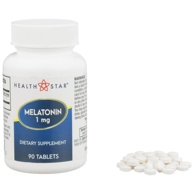 Health*Star® Melatonin Natural Sleep Aid, 1 Bottle (Over the Counter) - Img 1