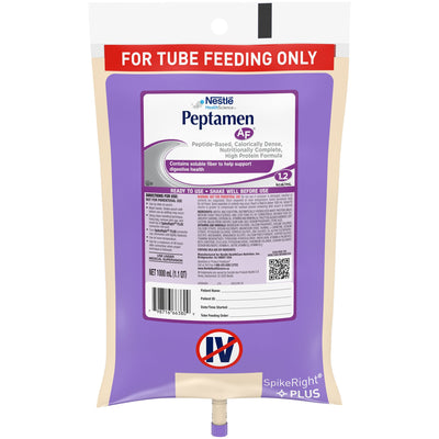 Peptamen AF® Tube Feeding Formula, 33.8 oz. Bag, 1 Case of 6 (Nutritionals) - Img 1