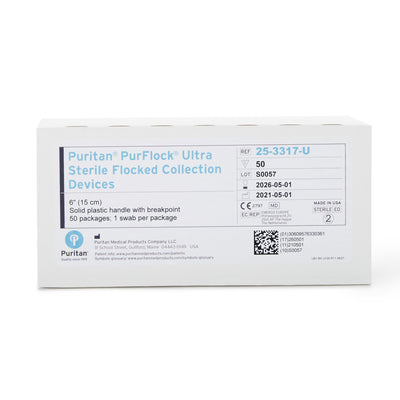 PurFlock Ultra® Nasopharyngeal Collection Swab, 6 Inch Length, 1 Box of 50 (Specimen Collection) - Img 4