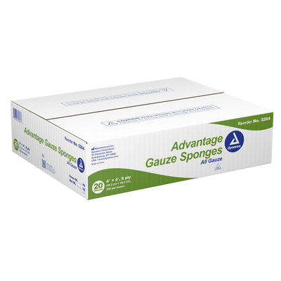 Advantage NonSterile Gauze Sponge, 4 x 4 Inch, 1 Case of 20 (General Wound Care) - Img 2