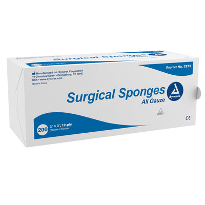 Dynarex® NonSterile Gauze Sponge, 3 x 3 Inch, 1 Case of 20 (General Wound Care) - Img 1