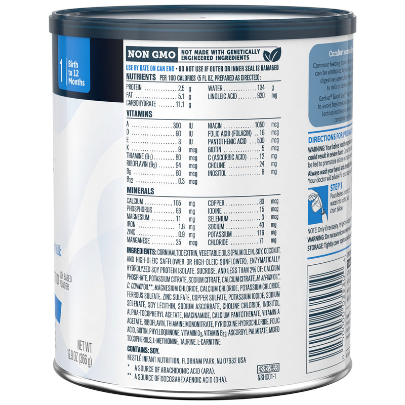 Gerber® Good Start® Soy Powder Infant Formula, 12.9 oz. Can, 1 Each () - Img 2