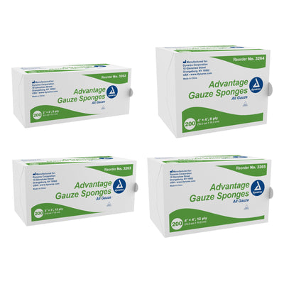 Advantage NonSterile Gauze Sponge, 2 x 2 Inch, 1 Pack of 200 (General Wound Care) - Img 3