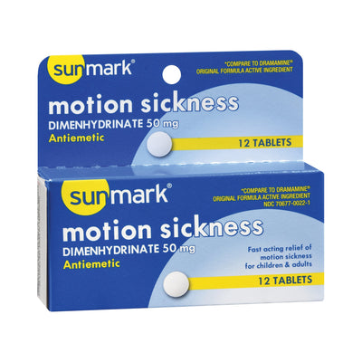 sunmark® Dimenhydrinate Nausea Relief, 1 Box (Over the Counter) - Img 1