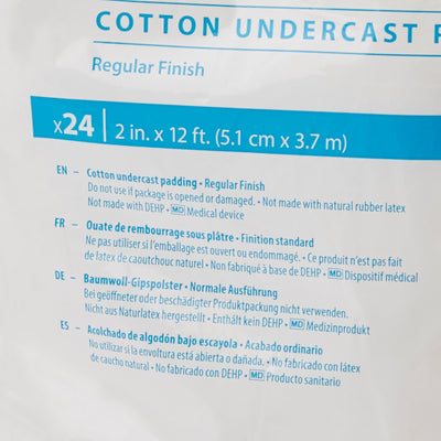 Webril™ Undercast Cotton Cast Padding, Non-Sterile, White, 2 Inch x 4 Yard, 1 Each (Casting) - Img 4