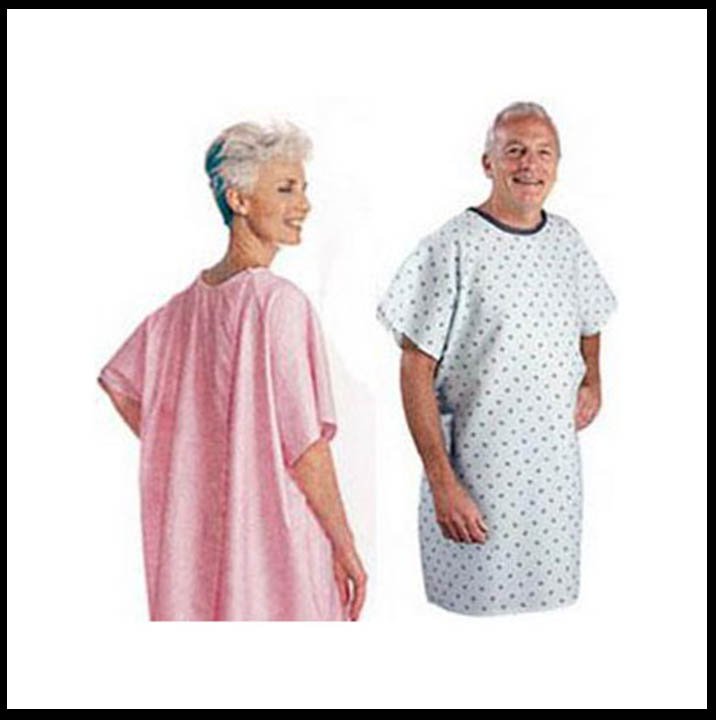 Snap Wrap™ Patient Exam Gown, Yellow Floral Print, 1 Each (Gowns) - Img 1