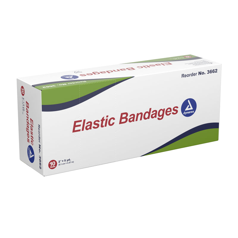 Dynarex® Clip Detached Closure Elastic Bandage, 2 Inch x 4-1/2 Yard, 1 Case of 50 (General Wound Care) - Img 1