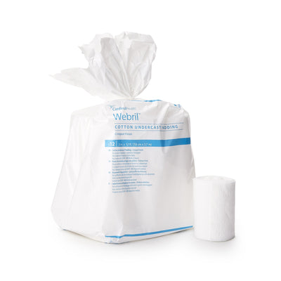 Webril Undercast Cotton Cast Padding, Nonsterile, 6 Inch x 4 Yard, 1 Case of 36 (Casting) - Img 1