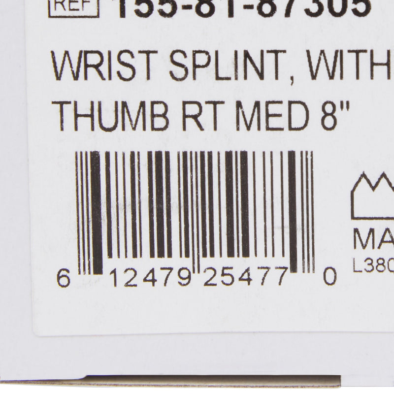 McKesson Right Wrist Splint with Abducted Thumb, Medium, 1 Each (Immobilizers, Splints and Supports) - Img 4