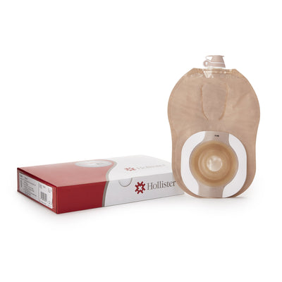 CeraPlus™ One-Piece Drainable Beige Urostomy Pouch, 9 Inch Length, 1 Inch Stoma, 1 Box of 5 (Ostomy Pouches) - Img 4