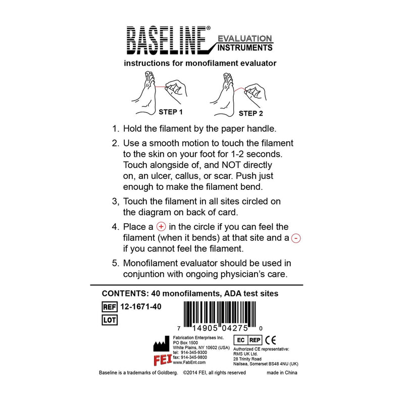 Baseline® Tactile™ Monofilaments, 1 Each (Sensory Tools) - Img 4