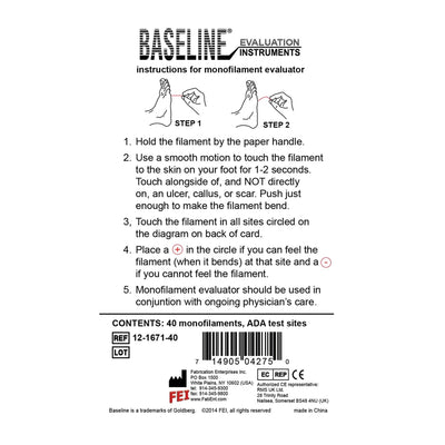 Baseline® Tactile™ Monofilaments, 1 Box of 40 (Sensory Tools) - Img 4