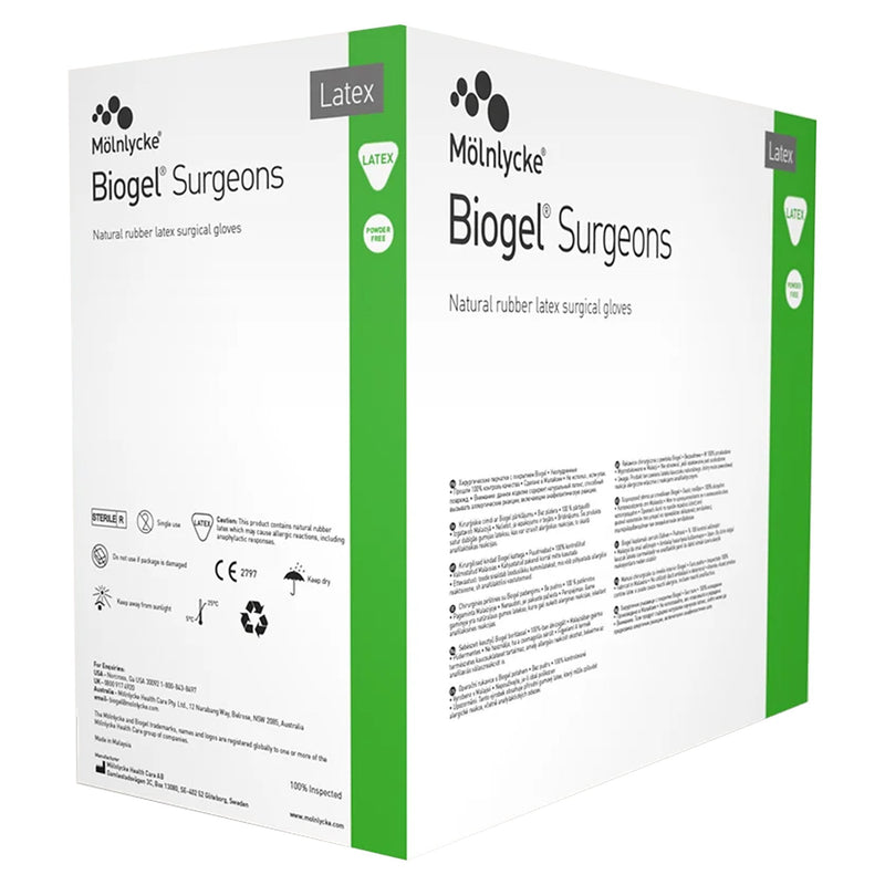 Biogel® Surgeons Latex Surgical Glove, Size 7, Straw Color, 1 Case of 200 () - Img 5