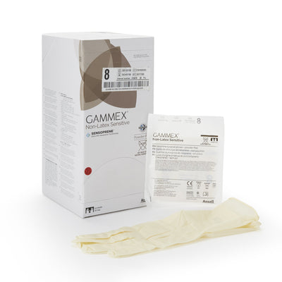 Gammex® Non-Latex Sensitive Polychloroprene Surgical Glove, Size 8, Cream, 1 Box of 50 () - Img 1