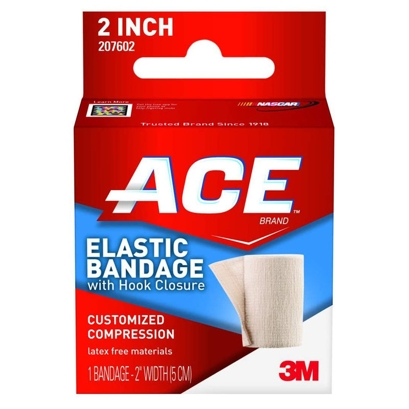 3M™ Ace™ Single Hook and Loop Closure Elastic Bandage, 2 Inch x 4-2/10 Foot, 1 Each (General Wound Care) - Img 1