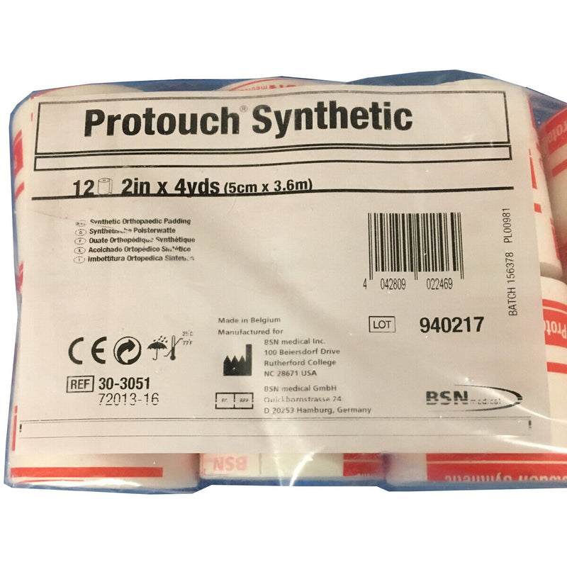 Protouch® Synthetic White Undercast Cast Padding, 2 Inch x 4 Yard, 1 Pack of 12 (Casting) - Img 2