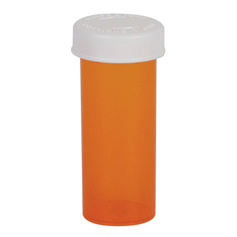 Ezy Dose® Push & Turn Amber Prescription Vial, 30 Dram Capacity, 1 Case of 125 (Pharmacy Supplies) - Img 1