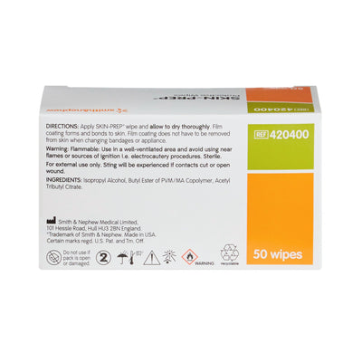 Smith and Nephew Skin-Prep Skin Barrier Wipe, Individual Packet, Non-Sterile, 1 Box of 50 (Skin Care) - Img 4