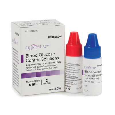 McKesson Quintet AC® Glucose Control Solution, 4 mL, 1 Box (Diabetes Monitoring) - Img 5