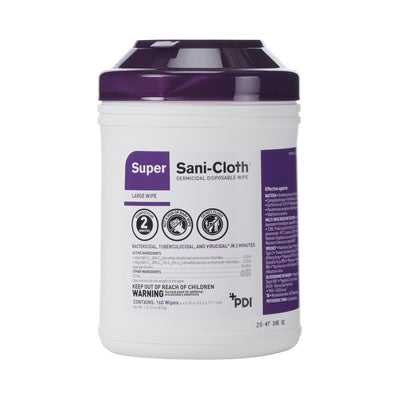 Super Sani-Cloth® Surface Disinfectant Wipe, Large Canister, 1 Canister of 160 (Cleaners and Disinfectants) - Img 2