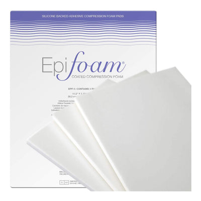 Epi-foam® Silicone Foam Dressing, 7-3/4 X 11-1/2 Inch, 1 Pack of 3 (Advanced Wound Care) - Img 1