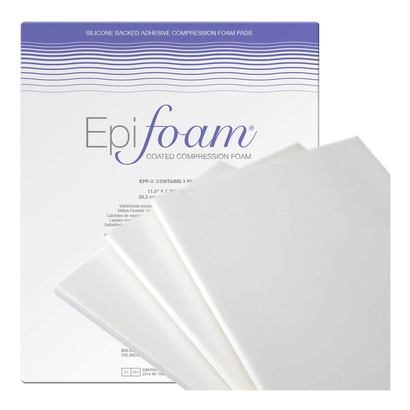 Epi-foam® Silicone Foam Dressing, 7-3/4 X 11-1/2 Inch, 1 Pack of 3 (Advanced Wound Care) - Img 1