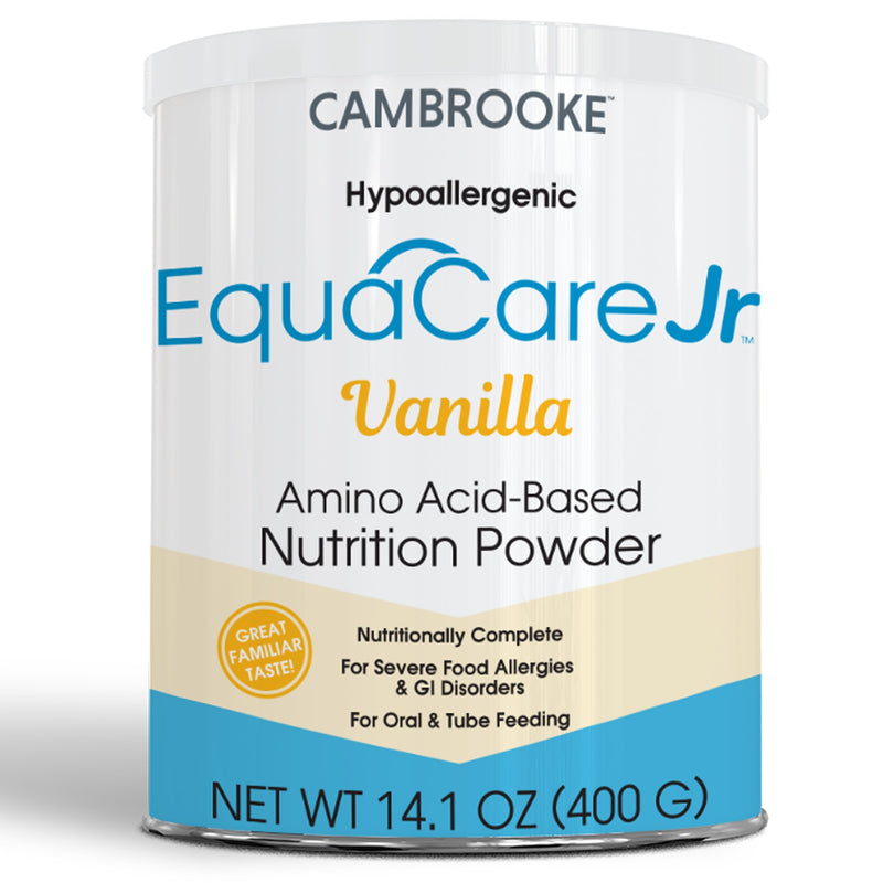 EquaCare Jr™ Vanilla Amino Acid Based Pediatric Oral Supplememt / Tube Feeding Formula, 14.1-ounce Can, 1 Case of 6 () - Img 1