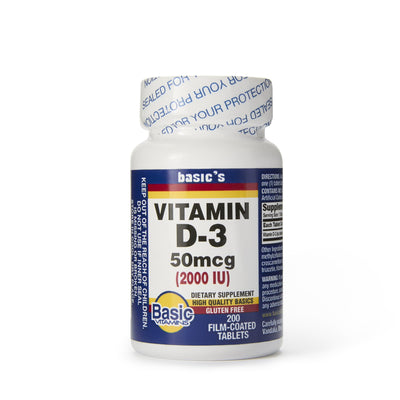 Basic's Vitamin D-3 Dietary Supplement, 1 Bottle (Over the Counter) - Img 2